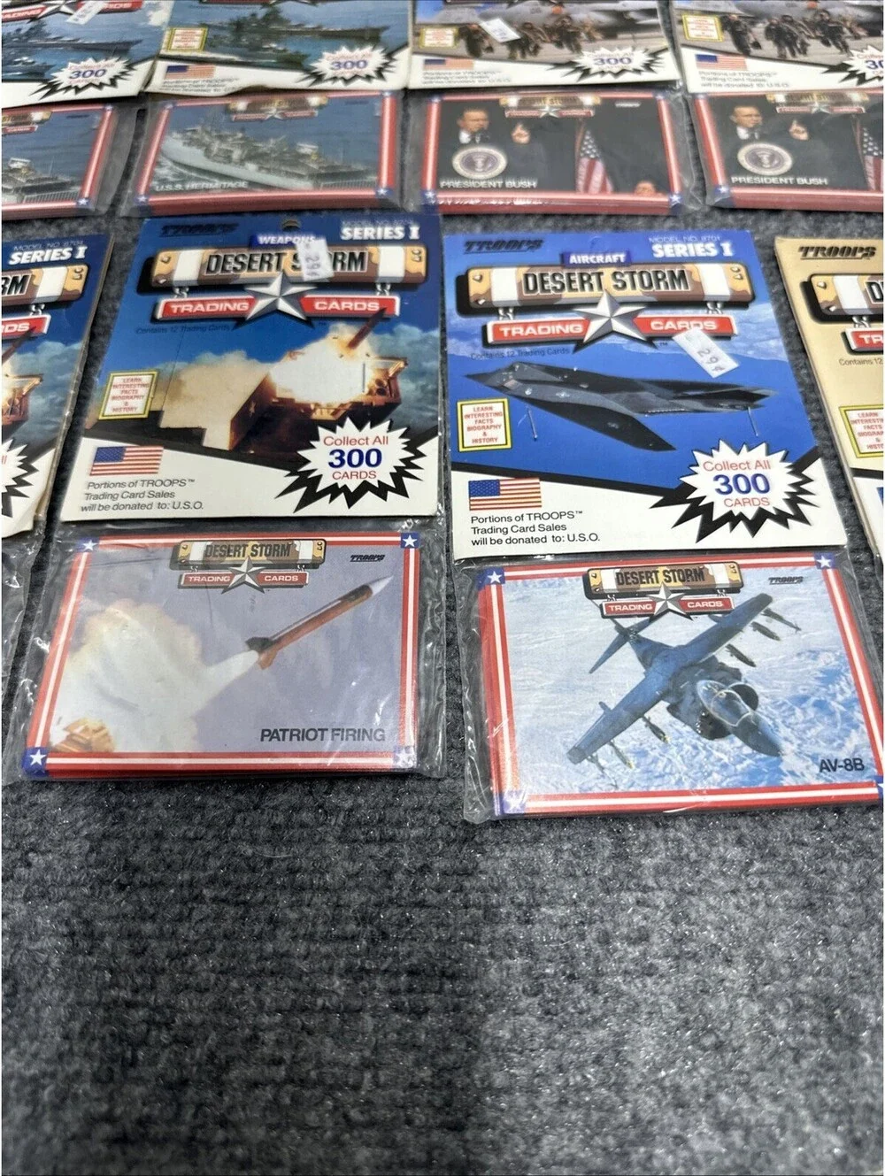 1991 Spectra Star Troops Desert Storm Trading Cards Rack PackS Series 1 10 Pks